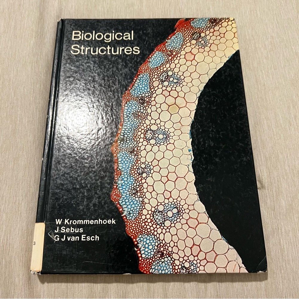 👑Vintage 1980 Biological Structures Atlas Krommenhoek Sebus Esch Hardcover